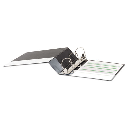 Image of Universal® Deluxe Non-View D-Ring Binder With Label Holder, 3 Rings, 3" Capacity, 11 X 8.5, Black