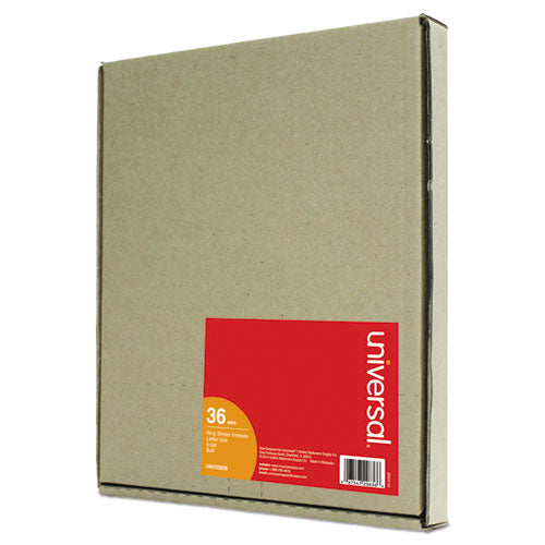Image of Universal® Self-Tab Index Dividers, 5-Tab, 11 X 8.5, Buff, 36 Sets