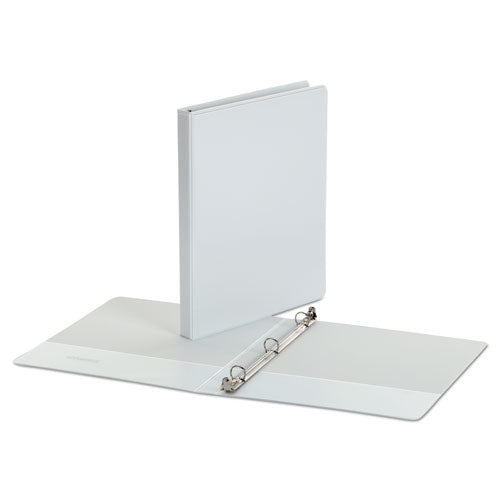 Image of Universal® Economy Round Ring View Binder, 3 Rings, 0.5" Capacity, 11 X 8.5, White