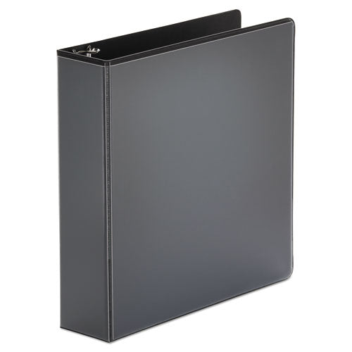Image of Universal® Economy Round Ring View Binder, 3 Rings, 2" Capacity, 11 X 8.5, Black