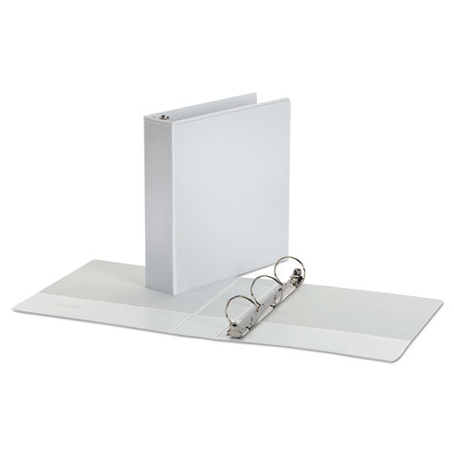 Image of Universal® Economy Round Ring View Binder, 3 Rings, 2" Capacity, 11 X 8.5, White