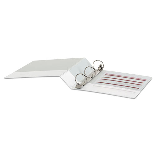 Image of Universal® Economy Round Ring View Binder, 3 Rings, 2" Capacity, 11 X 8.5, White