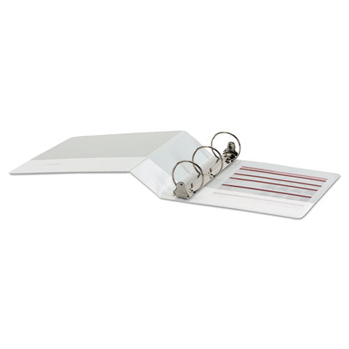 Image of Universal® Economy Round Ring View Binder, 3 Rings, 3" Capacity, 11 X 8.5, White