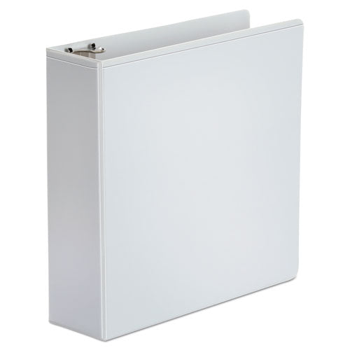 Image of Universal® Economy Round Ring View Binder, 3 Rings, 3" Capacity, 11 X 8.5, White