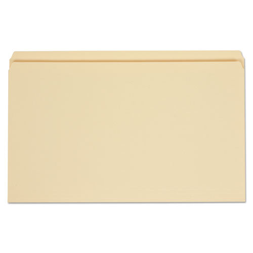 Image of Universal® Top Tab File Folders, Straight Tabs, Legal Size, 0.75" Expansion, Manila, 100/Box
