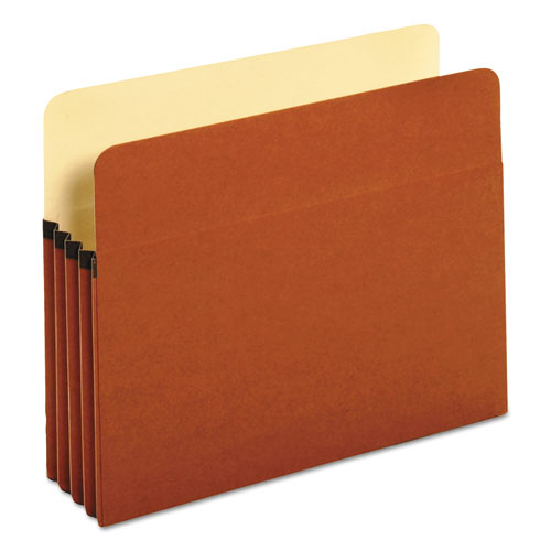 Image of Universal® Redrope Expanding File Pockets, 3.5" Expansion, Letter Size, Redrope, 25/box