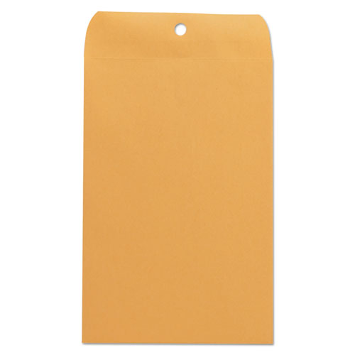 Image of Universal® Kraft Clasp Envelope, #55, Square Flap, Clasp/Gummed Closure, 6 x 9, Brown Kraft, 100/Box