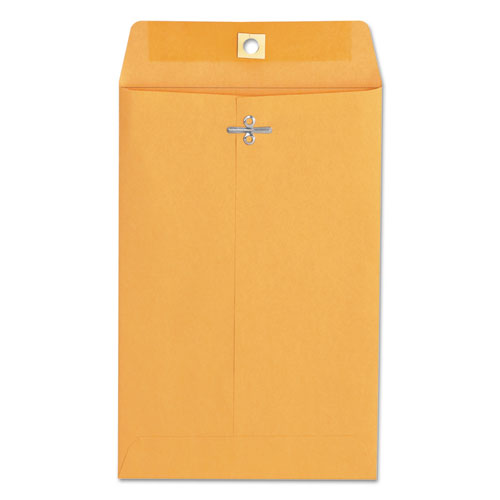 Image of Universal® Kraft Clasp Envelope, #55, Square Flap, Clasp/Gummed Closure, 6 x 9, Brown Kraft, 100/Box