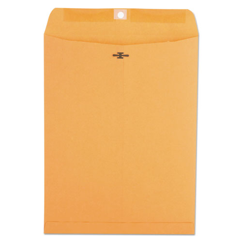Image of Universal® Kraft Clasp Envelope, #93, Square Flap, Clasp/gummed Closure, 9.5 X 12.5, Brown Kraft, 100/box