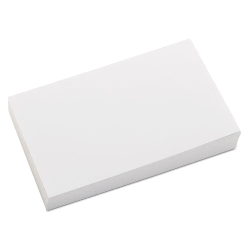 Image of Universal® Unruled Index Cards, 3 X 5, White, 100/pack