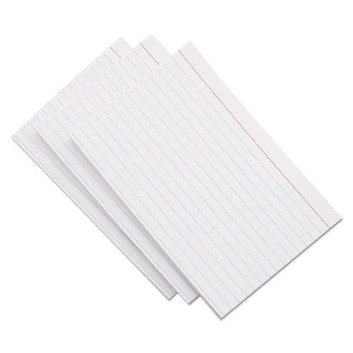 Image of Universal® Ruled Index Cards, 5 X 8, White, 100/pack