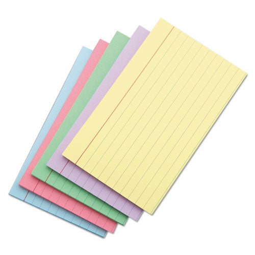 Image of Universal® Index Cards, Ruled, 5 X 8, Assorted, 100/pack