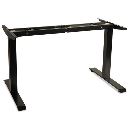 Image of Alera® Alera AdaptivErgo Sit-Stand Two-Stage Electric Height-Adjustable Table Base, 48.06" x 24.35" x 27.5" to 47.2", Black