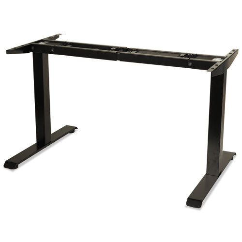 Image of Alera® Alera AdaptivErgo Sit-Stand Two-Stage Electric Height-Adjustable Table Base, 48.06" x 24.35" x 27.5" to 47.2", Black