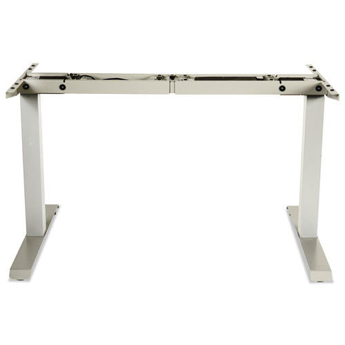Image of Alera® Alera AdaptivErgo Sit-Stand Two-Stage Electric Height-Adjustable Table Base, 48.06" x 24.35" x 27.5" to 47.2", Gray