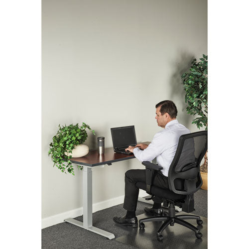 Image of Alera® Alera AdaptivErgo Sit-Stand Two-Stage Electric Height-Adjustable Table Base, 48.06" x 24.35" x 27.5" to 47.2", Gray