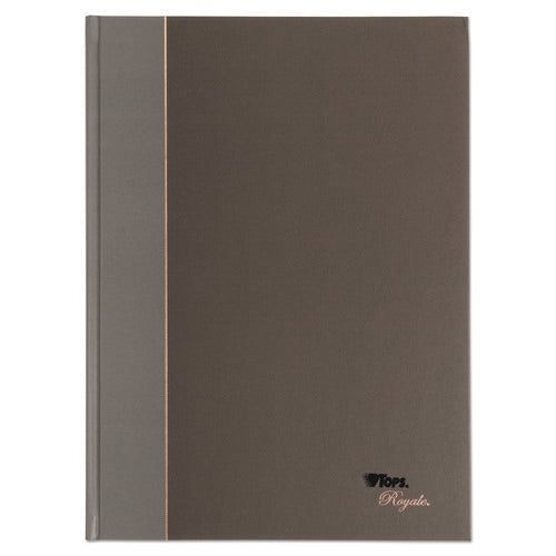 Image of TOPS Royale Casebound Business Notebooks, 1-Subject, Medium/college Rule, Black/gray Cover, (96) 11.75 X 8.25 Sheets
