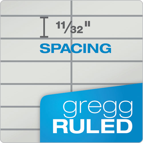 Image of TOPS Prism Steno Pads, Gregg Rule, Gray Cover, 80 Gray 6 X 9 Sheets, 4/pack