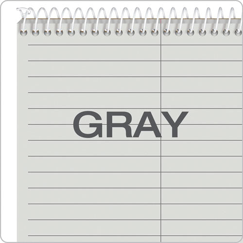 Image of TOPS Prism Steno Pads, Gregg Rule, Gray Cover, 80 Gray 6 X 9 Sheets, 4/pack