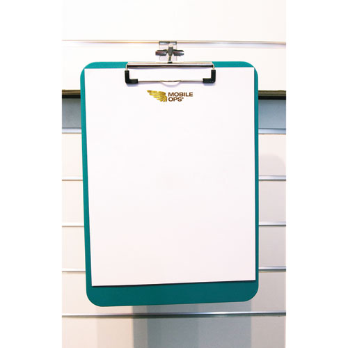 Image of Mobile OPS® Unbreakable Recycled Clipboard, 0.25" Clip Capacity, Holds 8.5 x 11 Sheets, Green