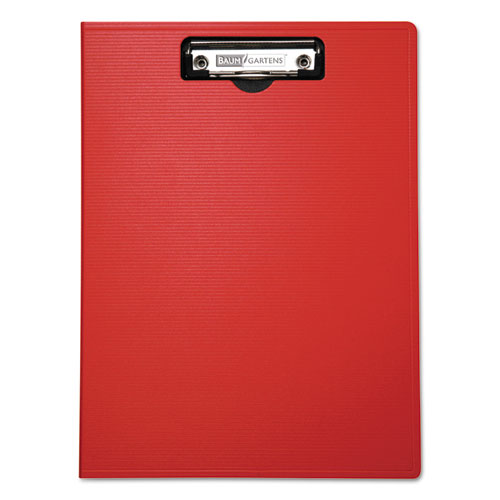 Image of Mobile OPS® Portfolio Clipboard with Low-Profile Clip, Portrait Orientation, 0.5" Clip Capacity, Holds 8.5 x 11 Sheets, Red