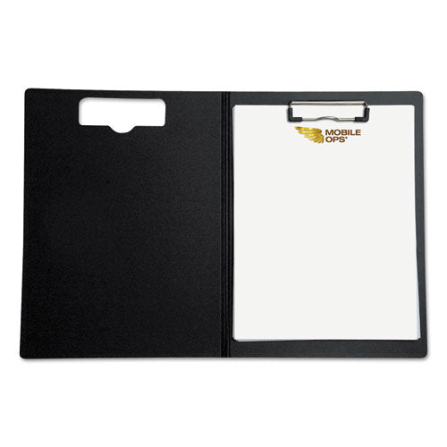 Image of Mobile OPS® Portfolio Clipboard with Low-Profile Clip, Portrait Orientation, 0.5" Clip Capacity, Holds 8.5 x 11 Sheets, Red