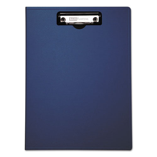 Image of Mobile OPS® Portfolio Clipboard with Low-Profile Clip, Portrait Orientation, 0.5" Clip Capacity, Holds 8.5 x 11 Sheets, Blue