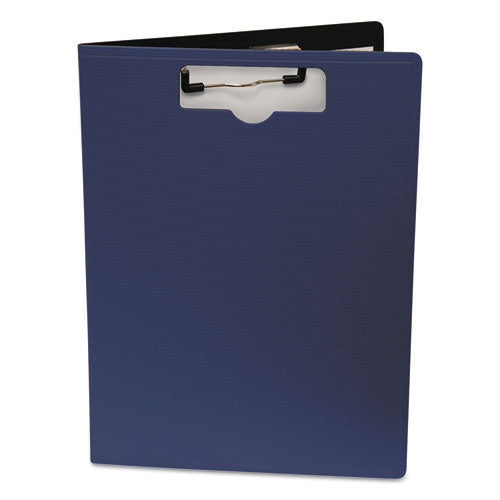 Image of Mobile OPS® Portfolio Clipboard with Low-Profile Clip, Portrait Orientation, 0.5" Clip Capacity, Holds 8.5 x 11 Sheets, Blue