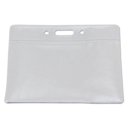 Image of SICURIX® Sicurix Badge Holder, Horizontal, 2.13 X 3.38, Clear, 12/pack