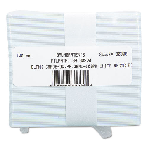 Image of SICURIX® Sicurix Blank Id Card, 2 1/8 X 3 3/8, White, 100/pack