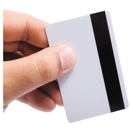 Image of SICURIX® Sicurix Blank Id Card With Magnetic Strip, 2 1/8 X 3 3/8, White, 100/pack