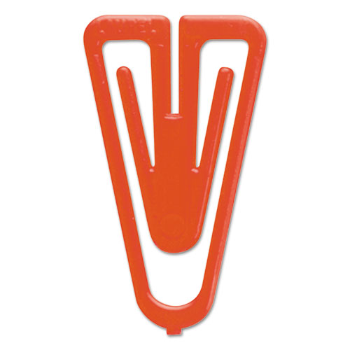 Image of Baumgartens® Plastiklips Paper Clips, Medium, Smooth, Assorted Colors, 500/Box