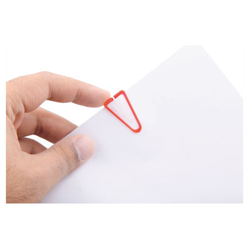 Image of Baumgartens® Plastiklips Paper Clips, Large, Smooth, Assorted Colors, 200/Box