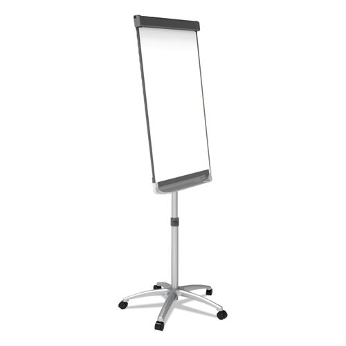 Image of Quartet® Prestige 2 Mobile Presentation Easel with Extendable Easel Pad Arms, 36" x 24", White Surface, Black/Gray Metal/Plastic Frame
