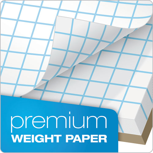 Image of TOPS Cross Section Pads, Cross-Section Quadrille Rule (10 Sq/in, 1 Sq/in), 50 White 8.5 X 11 Sheets