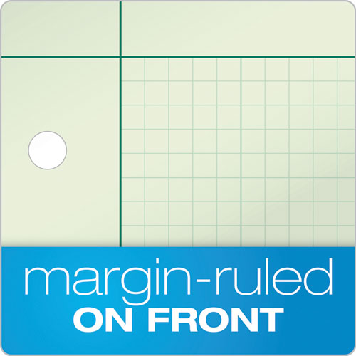 Image of TOPS Engineering Computation Pads, Cross-Section Quadrille Rule (5 Sq/in, 1 Sq/in), Green Cover, 100 Green-Tint 8.5 X 11 Sheets