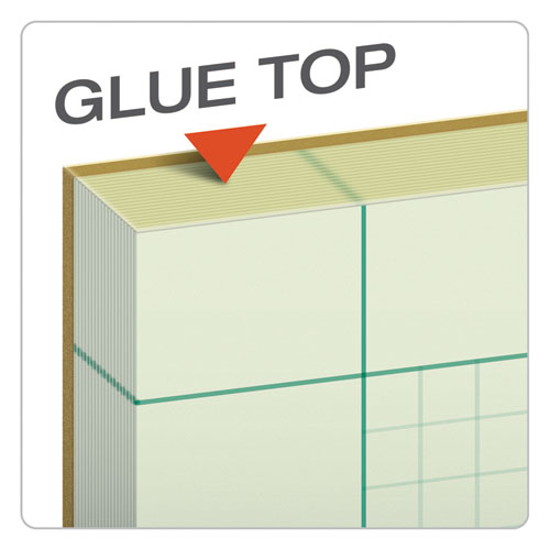 Image of TOPS Engineering Computation Pads, Cross-Section Quadrille Rule (5 Sq/in, 1 Sq/in), Green Cover, 100 Green-Tint 8.5 X 11 Sheets