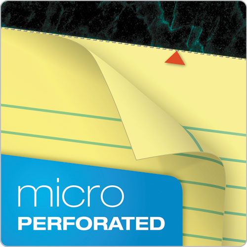 Image of TOPS Docket Ruled Perforated Pads, Narrow Rule, 50 Canary-Yellow 5 X 8 Sheets, 12/pack
