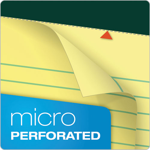 Image of TOPS Double Docket Ruled Pads, Narrow Rule, 100 Canary-Yellow 8.5 X 11.75 Sheets, 6/pack