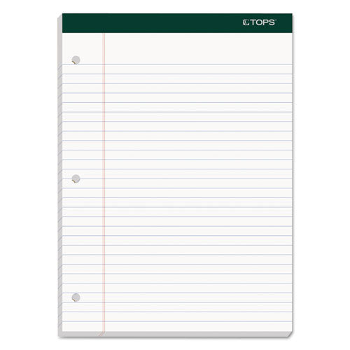 Image of TOPS Double Docket Ruled Pads, Wide/legal Rule, 100 White 8.5 X 11.75 Sheets, 6/pack