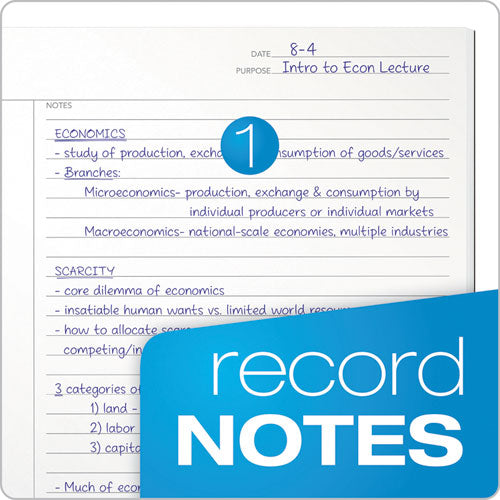 Image of TOPS Focusnotes Legal Pad, Meeting-Minutes/notes Format, 50 White 8.5 X 11.75 Sheets