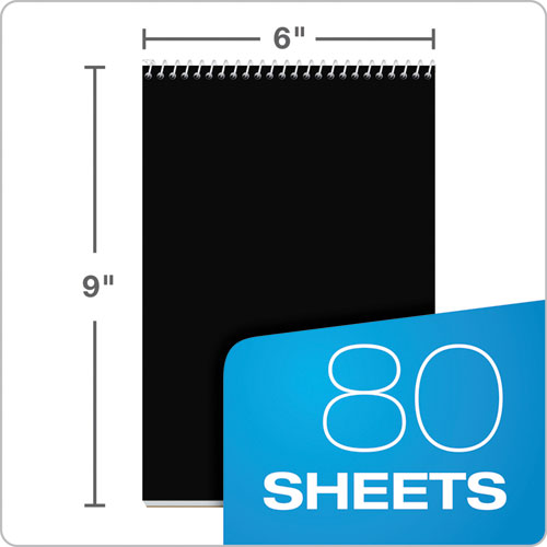 Image of TOPS Focusnotes Steno Pad, Pitman Rule, Blue Cover, 80 White 6 X 9 Sheets