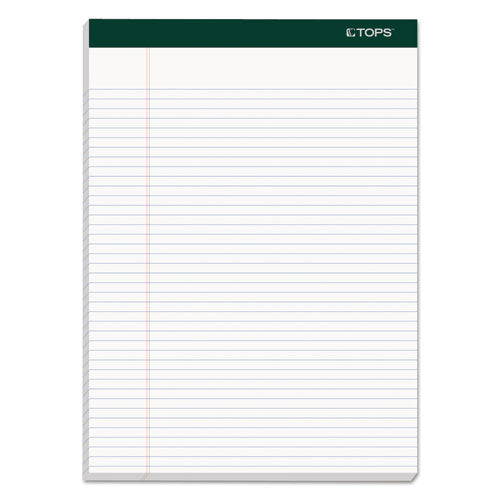 Image of TOPS Double Docket Ruled Pads, Narrow Rule, 100 White 8.5 X 11.75 Sheets, 4/pack
