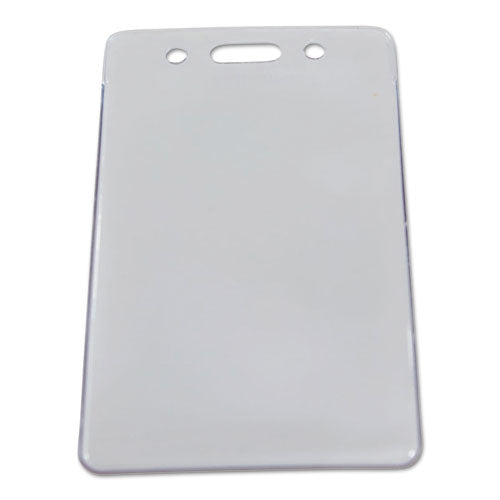 Image of SICURIX® Sicurix Proximity Badge Holder, Vertical, 2 1/2w X 4 1/2h, Clear, 50/pack