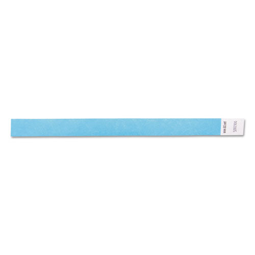 Image of SICURIX® Security Wristbands, Sequentially Numbered, 10" x 0.75", Blue, 100/Pack