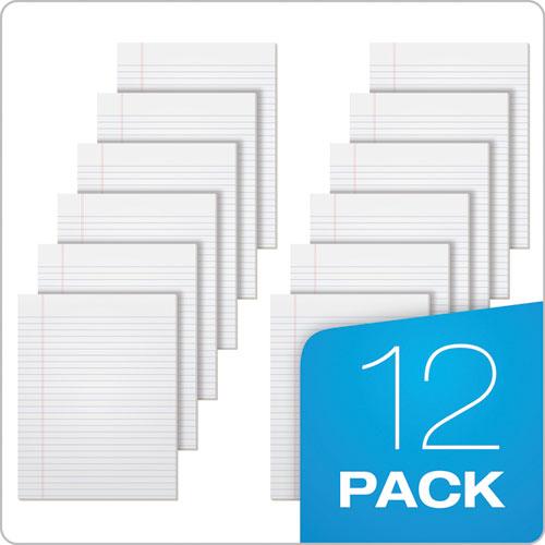 Image of TOPS The Legal Pad Glue Top Pads, Wide/legal Rule, 50 White 8.5 X 11 Sheets, 12/pack