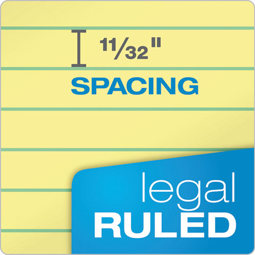 Image of TOPS The Legal Pad Ruled Perforated Pads, Wide/legal Rule, 50 Canary-Yellow 8.5 X 11.75 Sheets, Dozen