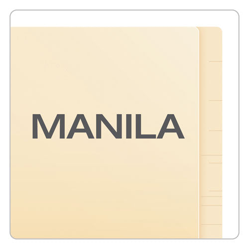Image of Pendaflex® SmartShield End Tab Fastener Folders, 2 Fasteners, Letter Size, Manila Exterior, 50/Box