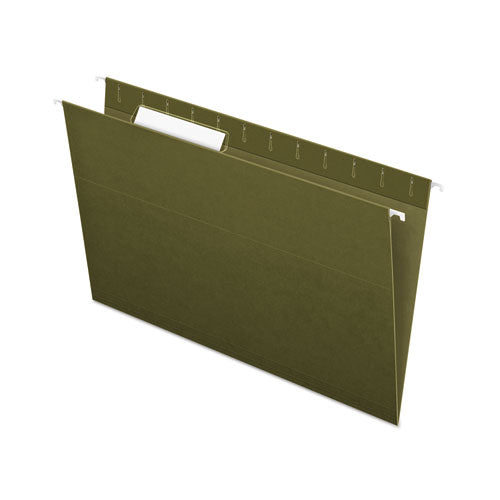 Image of Pendaflex® Standard Green Hanging Folders, Legal Size, 1/3-Cut Tabs, Standard Green, 25/Box
