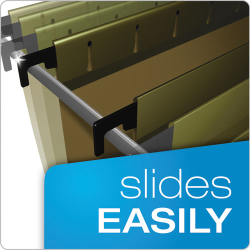 Image of Pendaflex® SureHook Hanging Folders, Legal Size, 1/5-Cut Tabs, Standard Green, 20/Box
